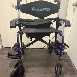 Lightweight Walker Chair w/ Brakes & Footrests – Barely Used