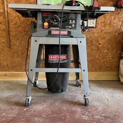 Craftsman 10 Inch Tablesaw Model 137. 248840.
