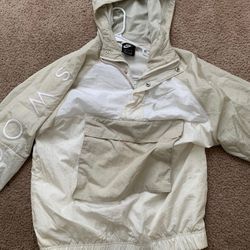 Nike Swoosh Pullover Windbreaker (Tan/White)