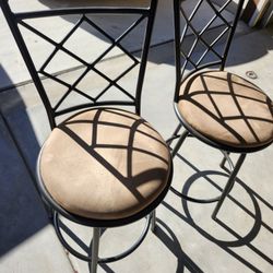 High Swivel Chairs. Metal