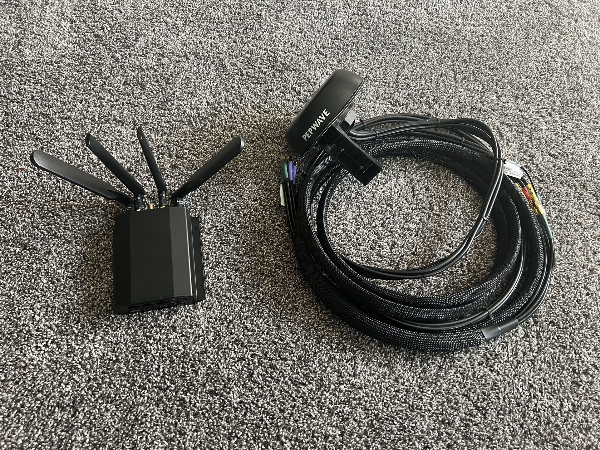 Peplink Router, WiFi Antenna, Extension Cable 