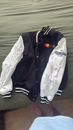 Word series bomber jaket