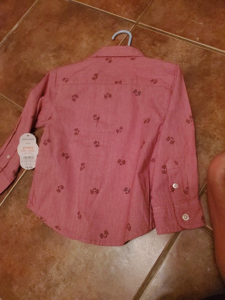 Red Collard Shirt