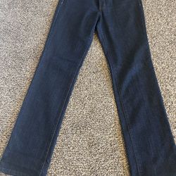 Nine West ladies dark blue Straight Leg Jeans size 6