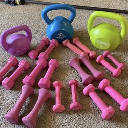 Dumbbells and Kettlebells 