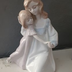 Vintage 1990 Paul Sebastian Mother And Daughter Porcelain Figurine.