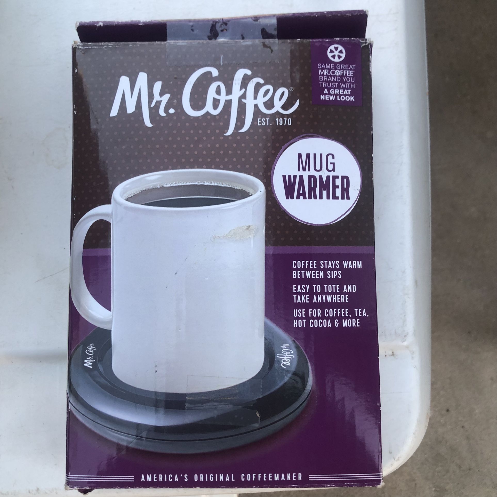 Mr. Coffee Mug Warmer Cup Plate - Black Brand New Open Box Never Used