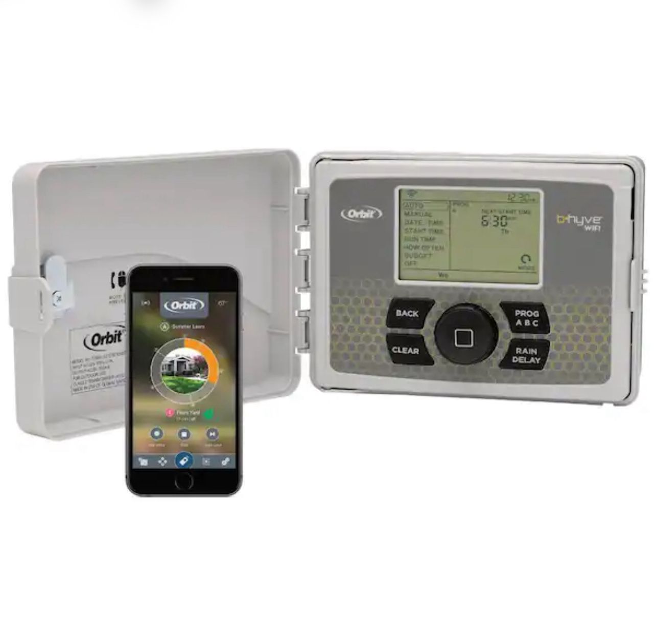 Orbit B-hyve 6-Zone Indoor/Outdoor Smart Sprinkler Controller, Works with Amazon Alexa Retail 118$