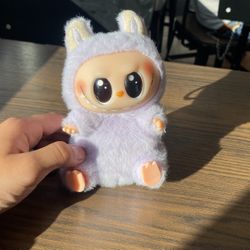 Purple Labubu Keychain