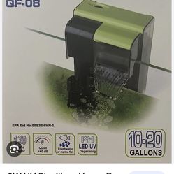 UV Sterilizer Hang-On Back Filter, Fish Tank 