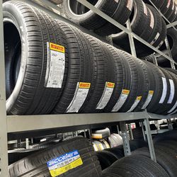 215/55R17 SET OF 4 PIRELLI TIRES WITH INSTALLATION AND FREE ALIGNMENT 