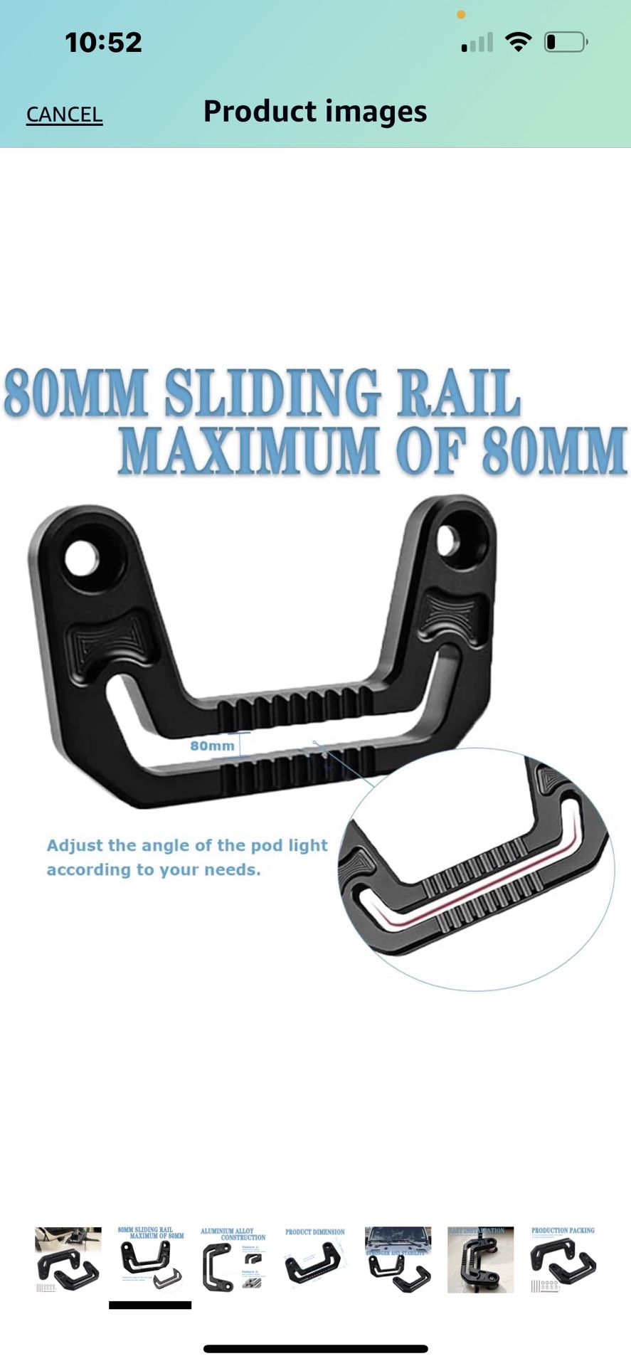KANGIKX Wrangler JL Light Bar Mount JL/JLU Light Mounting Brackets
