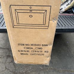 Single Sink Acrylic Top Mob48s Sink