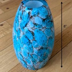 Oval Art Glass Lamp Pendant