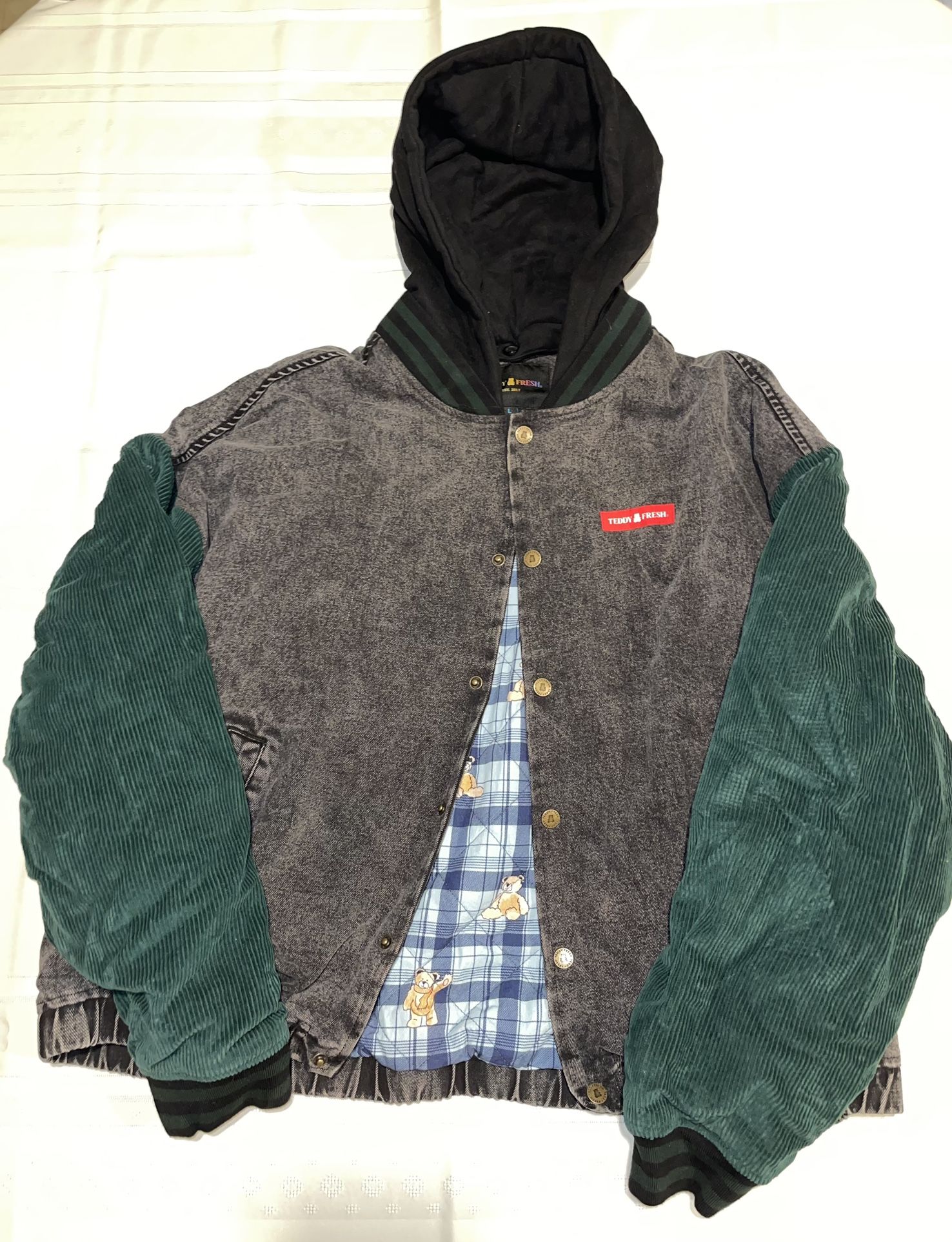 Vintage Inspired Denim Bomber Jacket