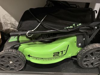 Greenworks 21in Self-Propelled Lawn Mower + 24V String Trimmer/Edger – Like New
