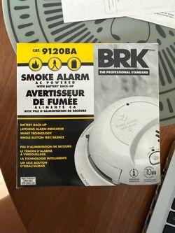 BRK model 9120BA hardwired ionization smoke alarm