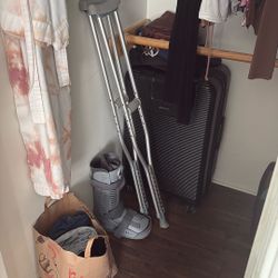 Walking Boot + Crutches