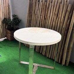 Modern Chrome Side Table