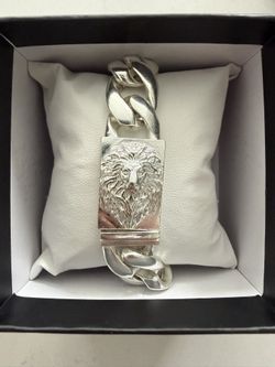 Silver Lions Bracelet
