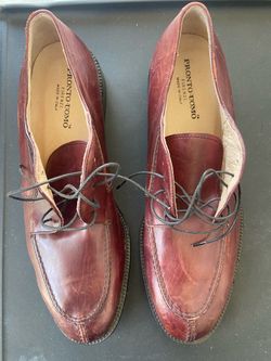 Pronto Uomo Firenze Italian Leather Dress Shoes size 12