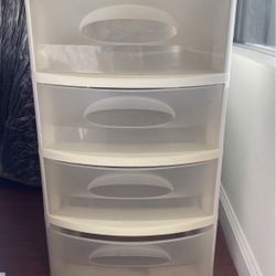 Sterilite Clearview  Clear Plastic Stackable 4 Drawer Storage System - $50 