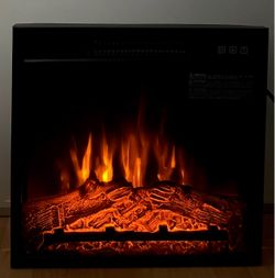 ⭕️ NEW 18” Electric Fireplace Insert Heater 1400W – New in Box