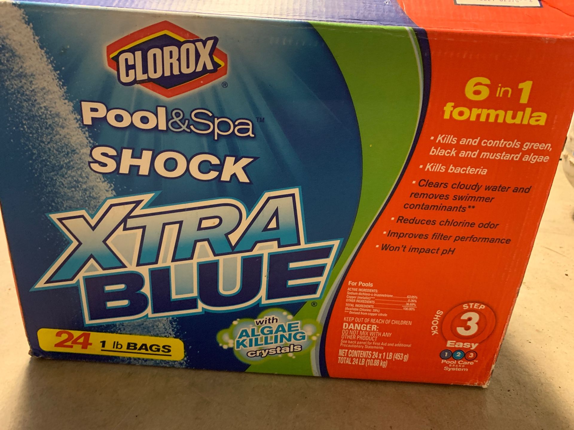 Pool & spa shock 1lb packs