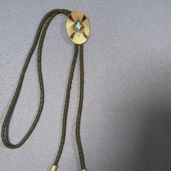 Western Turquoise Bolo Tie 