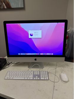 Apple 27” 5K iMac 3.8ghz Quad Core i5 16gb RAM 2.12TB 8gb AMD Graphics Card