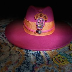 Sugar Skull Día De Los Muertos Hat