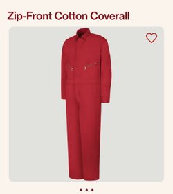 RED KAP Zip Front Coverall XXL