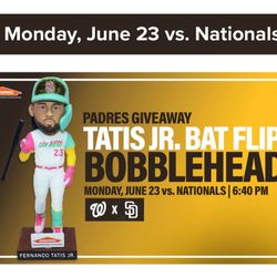 Padre vs Nationals - 6/23/25 - Tatis Bobblehead Giveaway