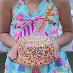 Adorable SPRINKLES Popsicle Birthday Cake Topper  
