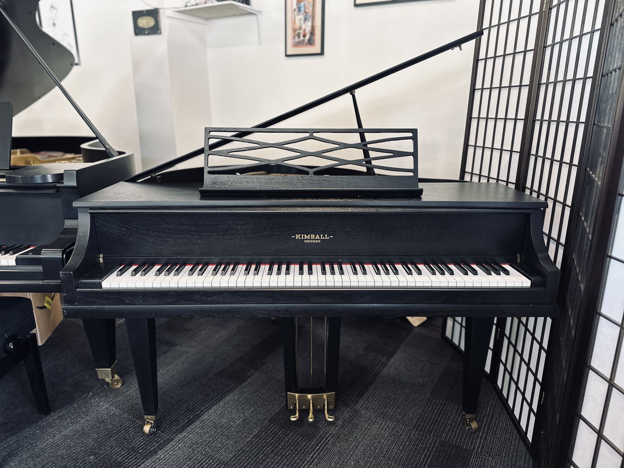 Kimball 4'4" Ebony Satin Petite Baby Grand Piano (incl. Tax)