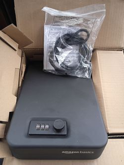 Amazon Basics Combination Lock Portable Safe