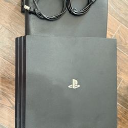PS4 Pro With Box And Manuals 