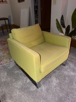 Lime green accent chair