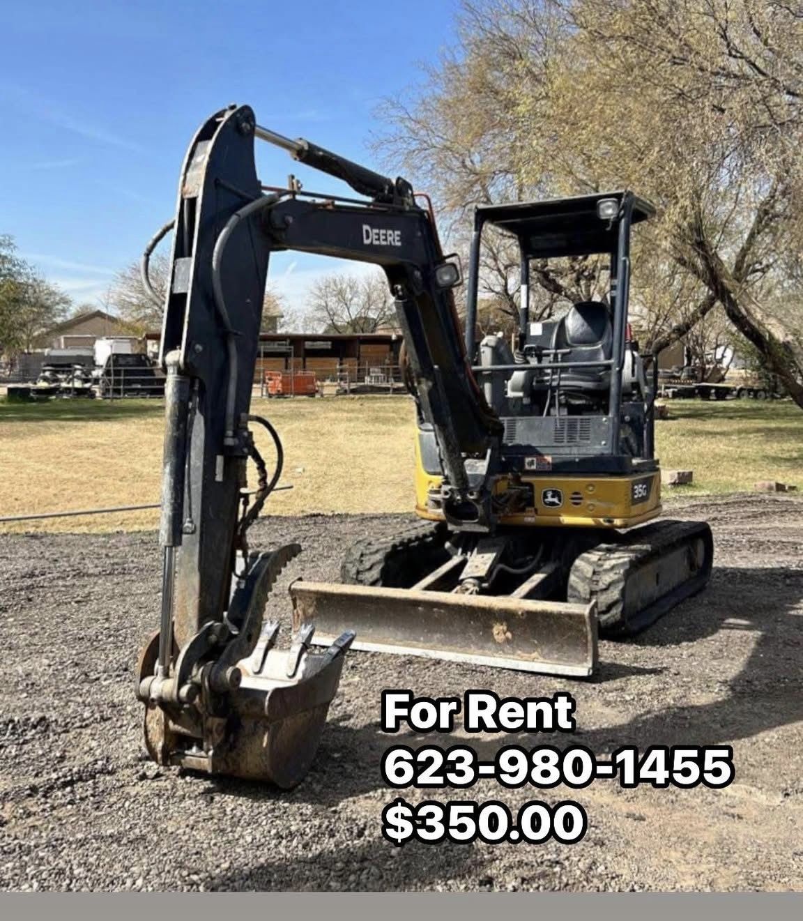 Jhon Deere 35G Excavator With Thumb Attachment