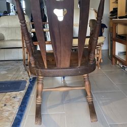 Vintage S. Bent & Bros maple rocking chair