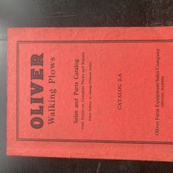 Oliver Walking Plows Sales And Parts Catalog 1930s