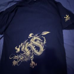 Jnco shirt black with yellow dragon