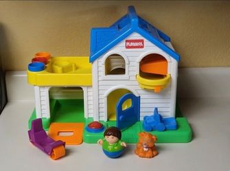 Playskool Weebles Doll House Family Home Vintage 1989