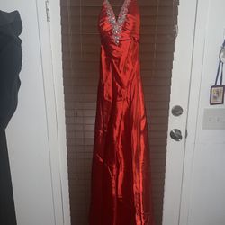 Prom Dress - Color Red Orange Size 0 $25 OBO