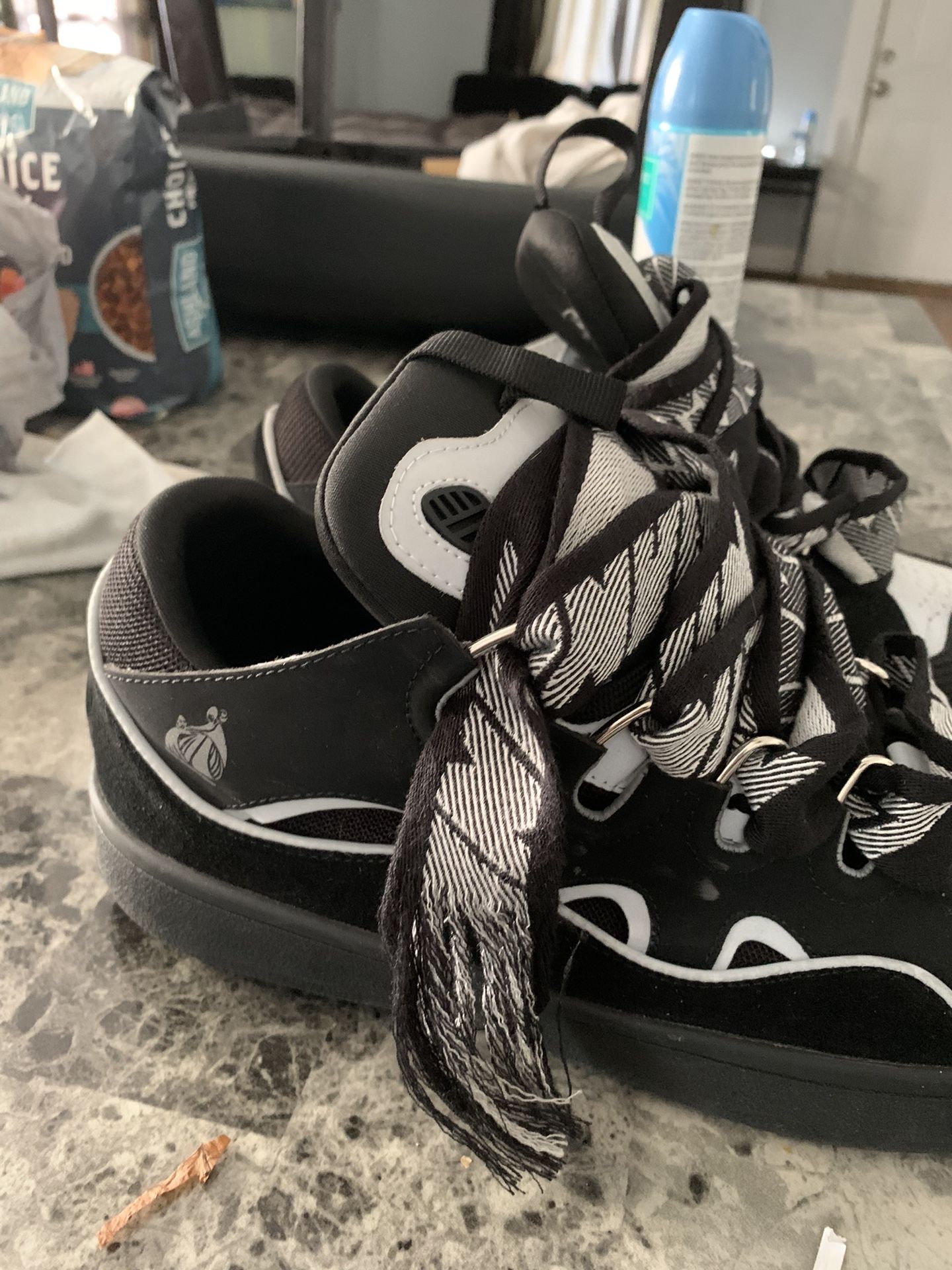 Black Grey Reflective Lanvin