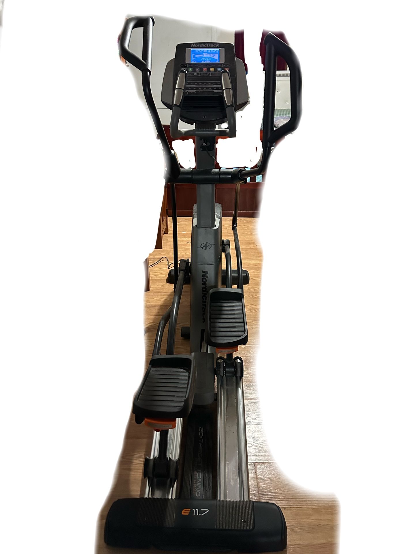 NordicTrack, E 11.7 Elliptical, Black and Grey, Length 6’7” - Height 5’6”