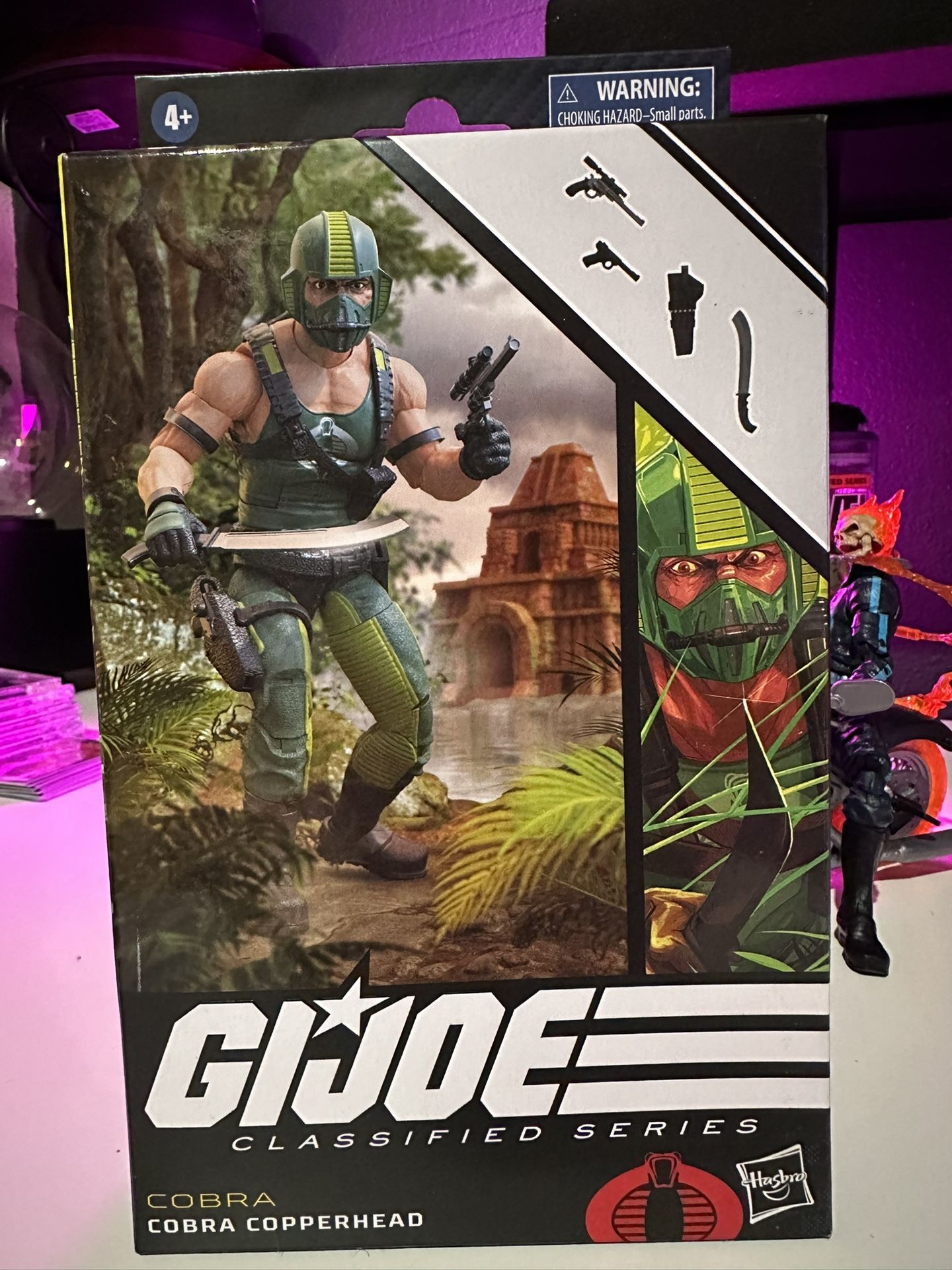 G I Joe Cobra Copperhead Action Figure Mint In Box