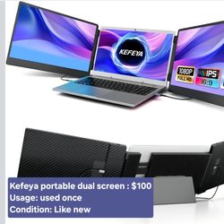 Kefeya Portable Dual Screen