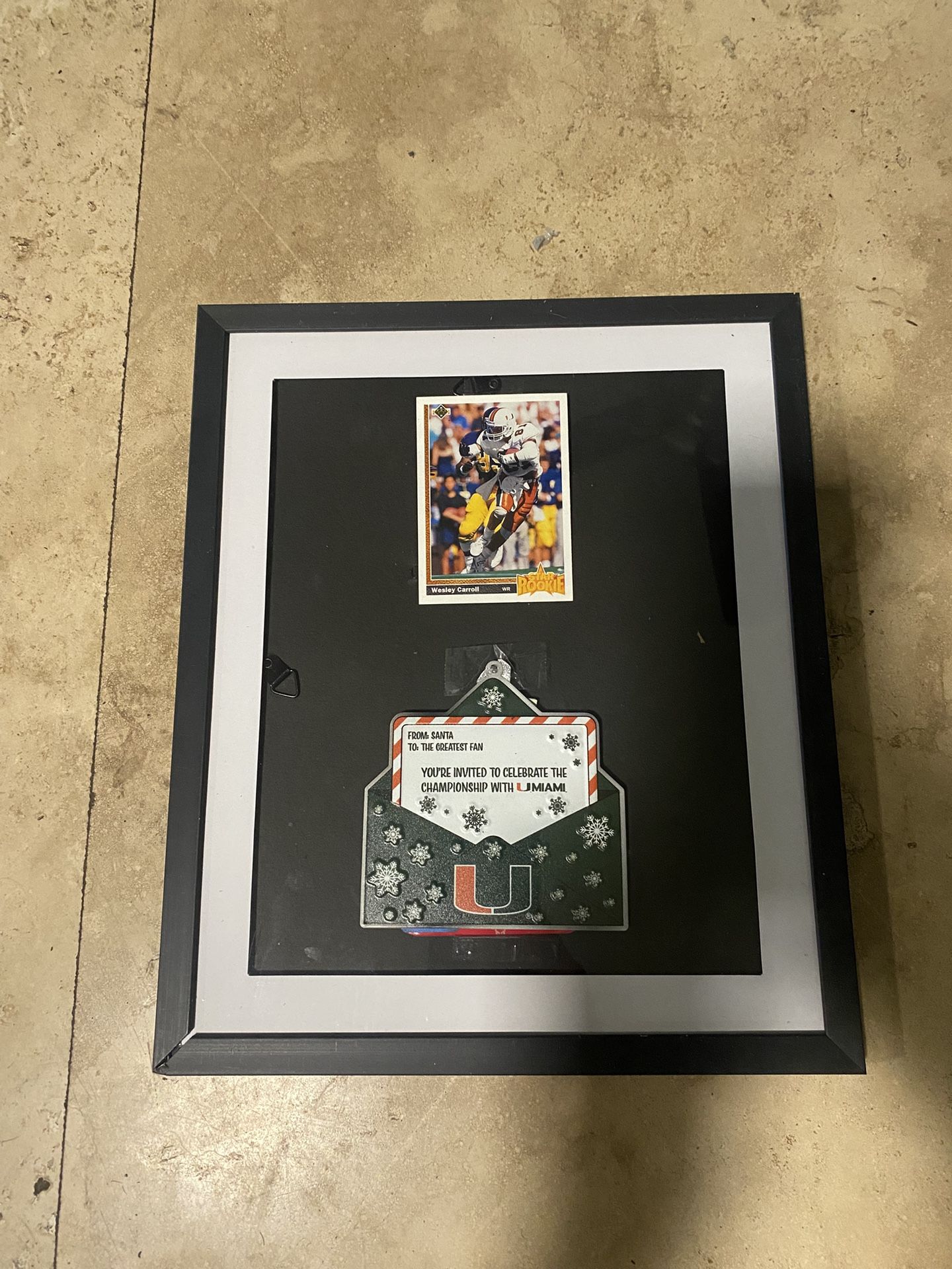 Miami Hurricanes Frame And Ornament