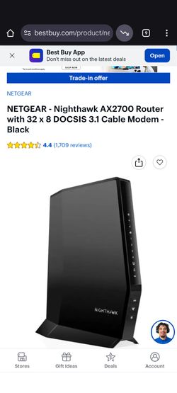 Netgear Nighthawk Modem/Router AX2700 WiFi 6